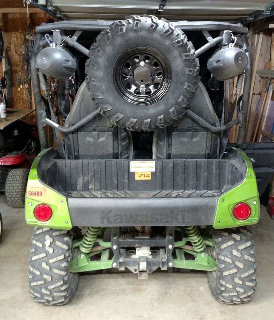 Low budget spare tire and carrier Kawasaki Teryx Forum